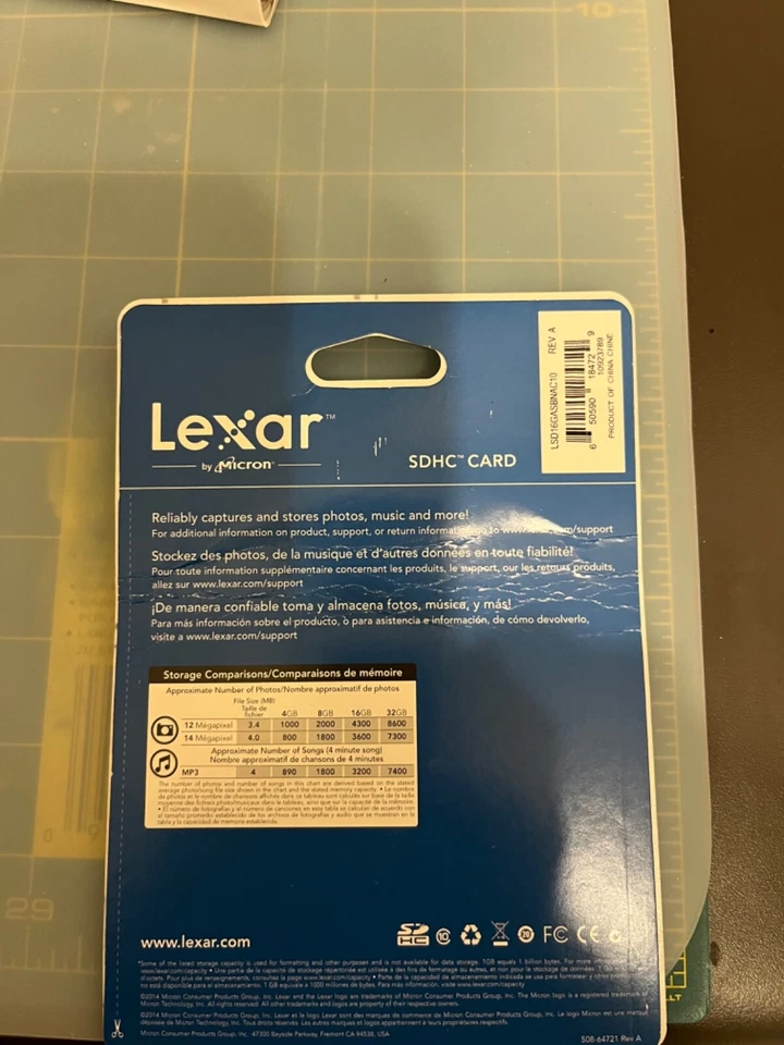 Lexar 16GB SD / SDHC Multi Use Memory Card. - Image 2 of 3