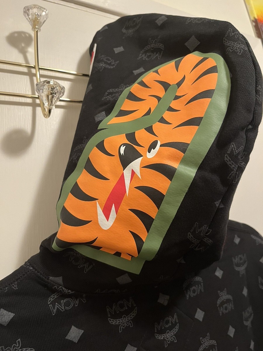 MCM X BAPE MONOGRAM SHARK HOODIE color black size S | eBay MCM X BAPE MONOGRAM SHARK HOODIE color black size S | eBay