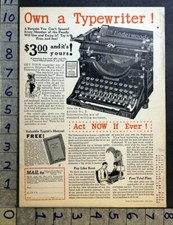 1925 UNDERWOOD TYPEWRITER MACHINE BUSINESS SHIPMAN-WARD CHICAGO AD FC5199_1 thumbnail
