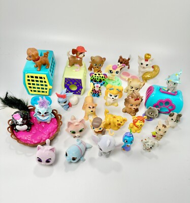 Pocket Pets Tots LPS Mini Animals Large Lot Dogs Cats Puppy Kitten Flocked
