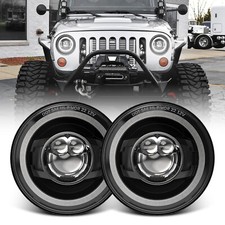 2x Dot 7 Inch Led Headlights With Turn Signal Drl For Jeep Wrangler Cj Jk Lj Tj