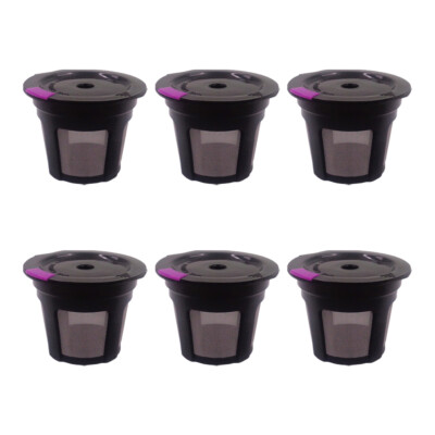 K Cup Pod Coffee Filter Eco-Friendly Large Capacity 1/4/6 PCS for Keurig 1.0/2.0