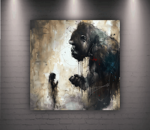 Gorilla & Girl Patrice Murciano Home Décor Canvas Art Print Ready To Hang - Picture 3 of 8