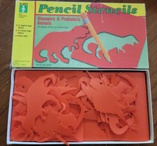 Dinosaurs  Prehistoric Animals - PENCIL STENCILS Ideal 24 stencils