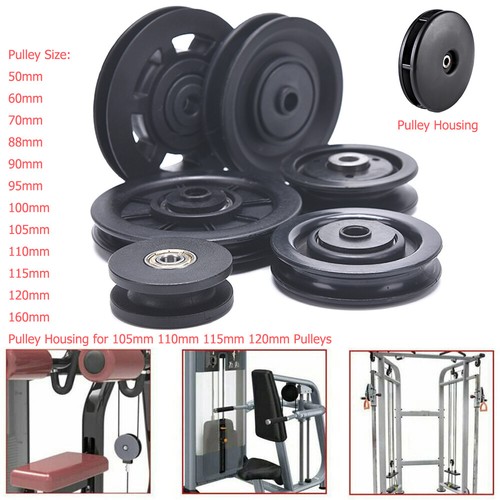 Nylon Pulley Bearing Pulley Wheel Cable Machine Gym Fitness Equipment 50-160mm - Picture 4 of 29