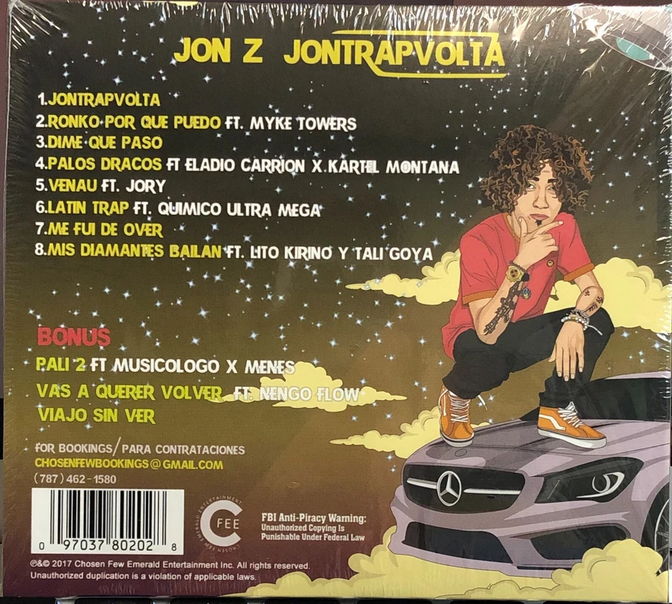 Jon Z - JonTrapVolta (2017 NEW Sealed CD) Chosen Few-Boy Wonder Official Listing - Image 2 of 4