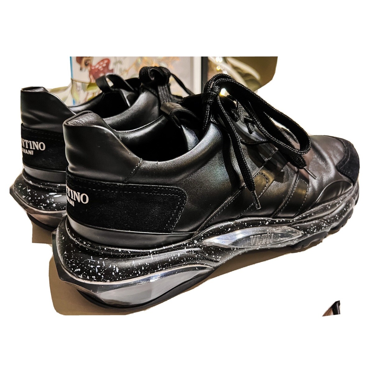 Valentino Garavani WB0N20IMZ098 関税送料込 Authentic Valentino Garavani Bounce Low-Top Leather Sneakers