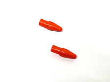 VESPA LAMBRETTA ULMA VIGANO CUPPINI RED 10MM PUSH IN BULLET NOSE END CAPS