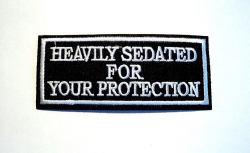 1x Biker Patches Embroidered Cloth Badge Applique Iron Sew On Motorcycle Therapy - Picture 4 of 10