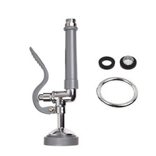 Commercial Gray Round Pre Rinse Sprayer Replacement for Commercial Kitchen Kit