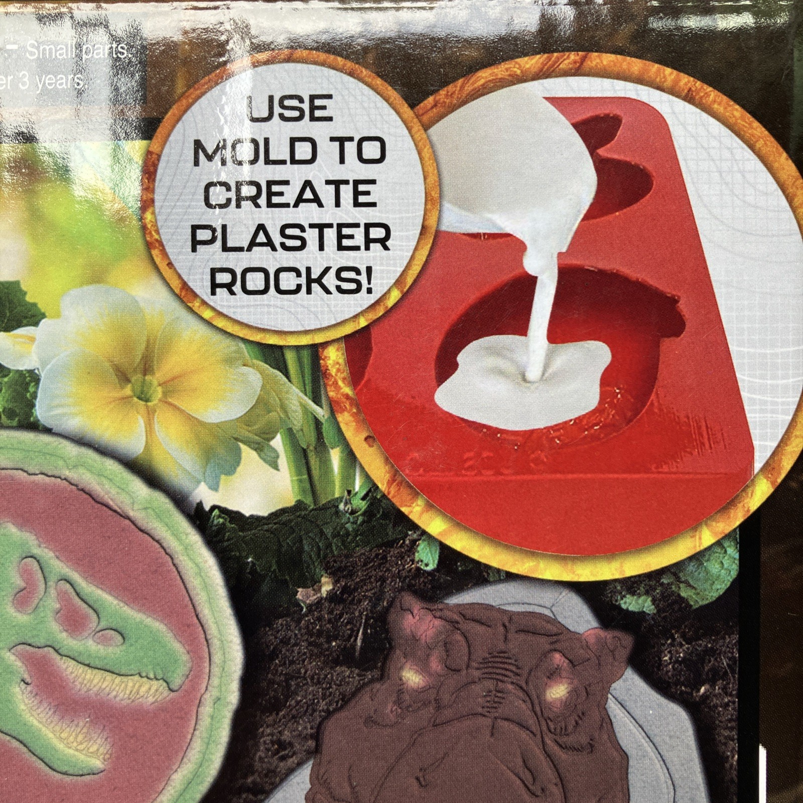 Jurassic World Plaster Rock Kit Painting Activity Mold & Paint   New in Box