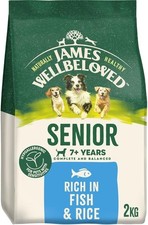 James Wellbeloved Dog Senior Hypoallergenic Dry Food Fish and Rice 2 kg 8.07 per kilo