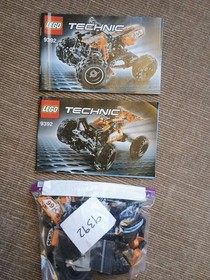 LEGO Technic 42021 Snowmobile and 93952 Quadbike Complete