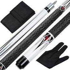 58 inch Billiard Pool Cue Stick 20 oz 1/2 Maple Pool Cue Stick Kit with Bag