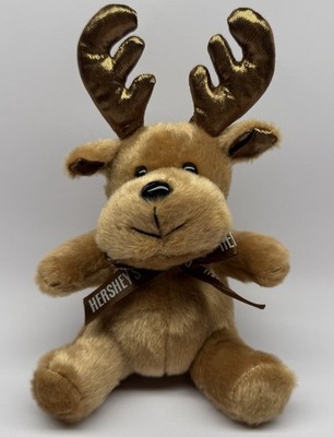 Hersheys Reindeer Moose 8'' Plush Stuffed Animal Toy Hershey Tan Brown Scented