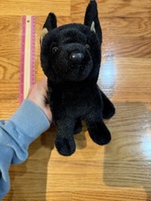 Douglas Harko Black German Shepherd Dog 8 Plush Toy Stuffed Animal Puppy Cuddle