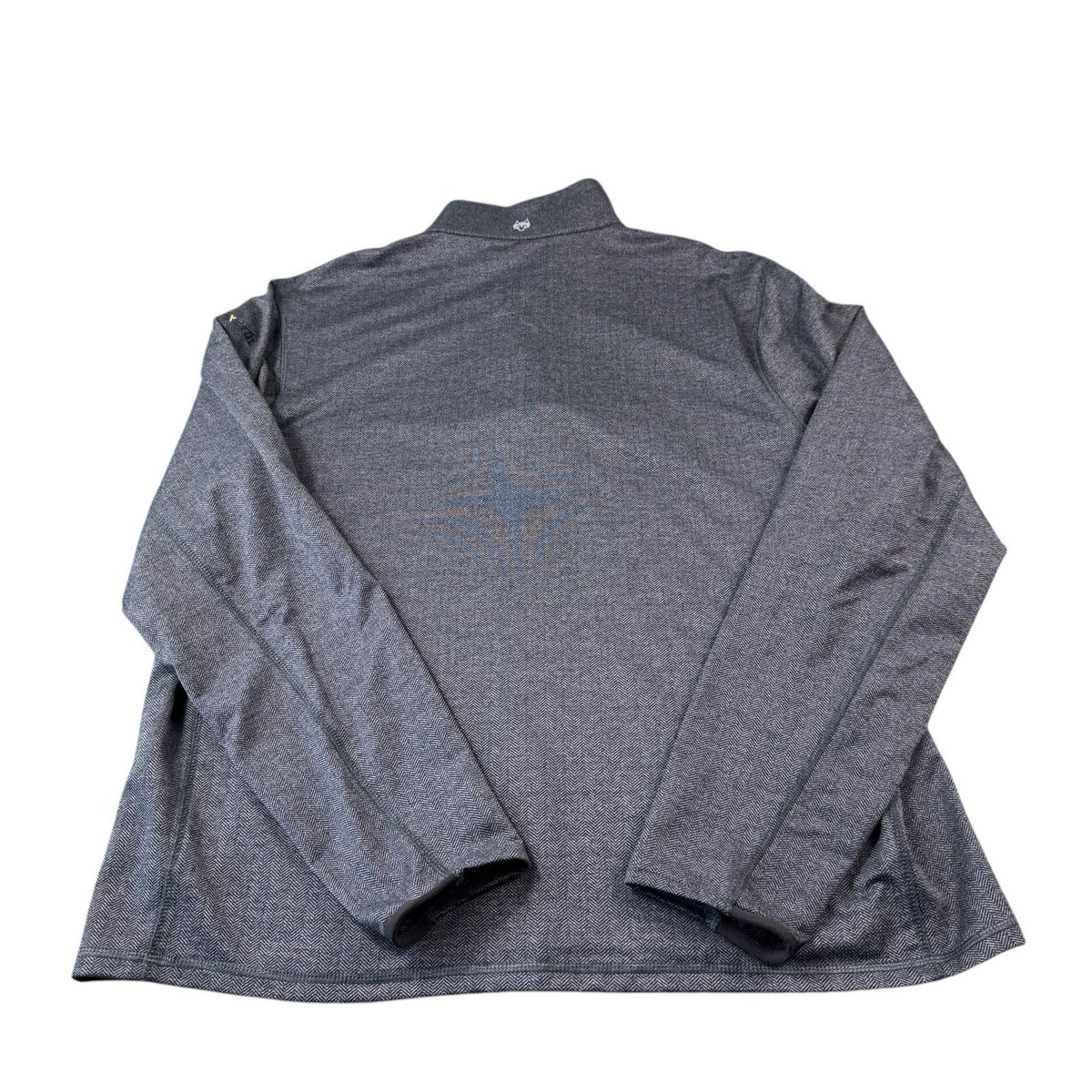 Greyson Gray Black Herringbone Isleworth Country Club Half Zip