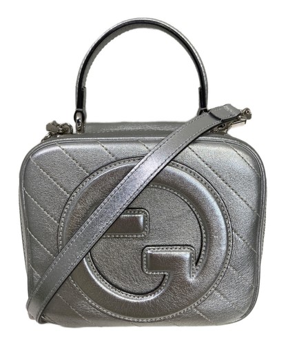 Gucci Blondie Top Handle Bag 744434 Silver #TFB3489