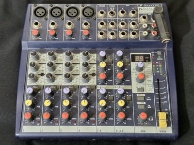 Soundcraft Notepad 124 FX Analog Mixer - 8 Channel Analog Mixer Untested AS IS