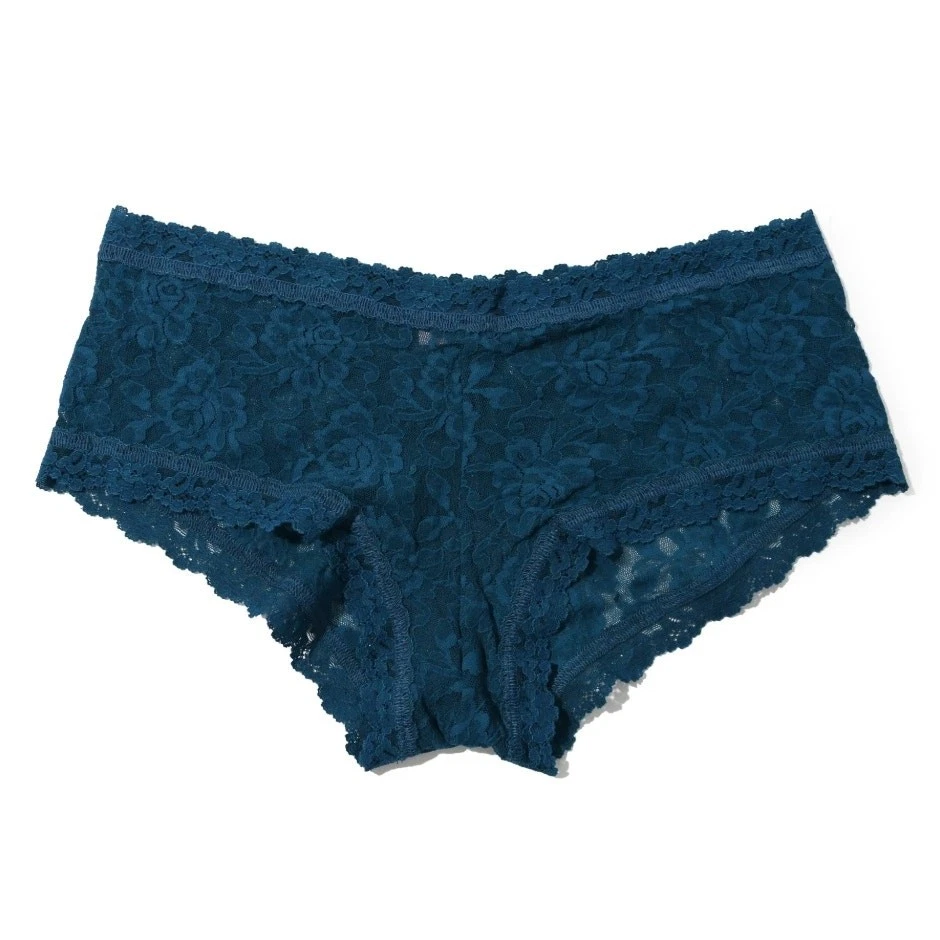Hanky Panky Mujer Riviera Azul Firma Encaje Íntimo Niño Pantalones Cortos Talla XS Foto 3 de 3