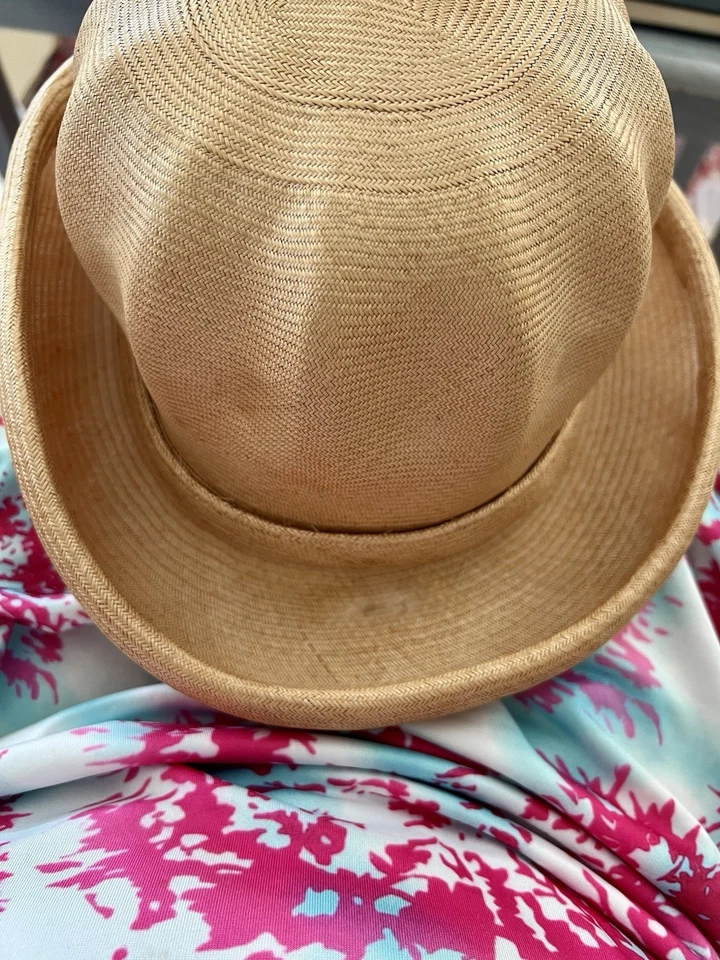 Rare Vintage Straw Cloche Hat By Emm & Co for Móntaldo’s - RARE - 1920s or 30s - Image 4 of 4