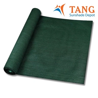 TANG 12' Shade Cloth Fabric Roll Fence Screen Yard Garden Awning Shelter Cover Green