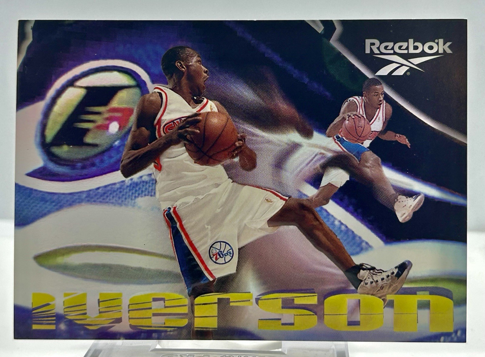 1997-98 Skybox Premium Allen Iverson Reebok Silver #100 76ers