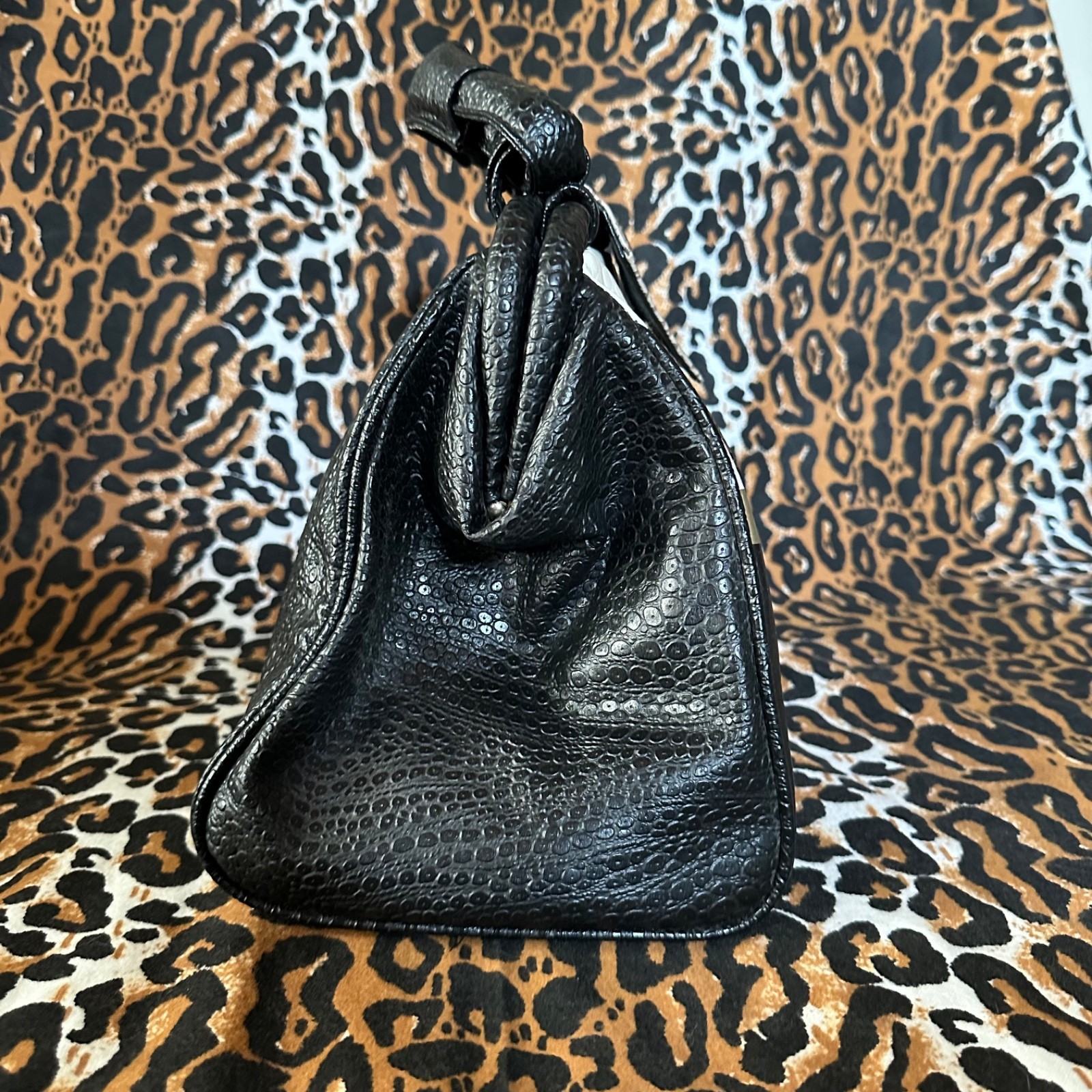 Vintage 1980s Patchwork Clown Shoulder Doctors Ba… - image 9