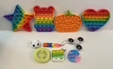 Lot Of 10 Piece Fidget Toys Stress Relief Bundle Variety Types