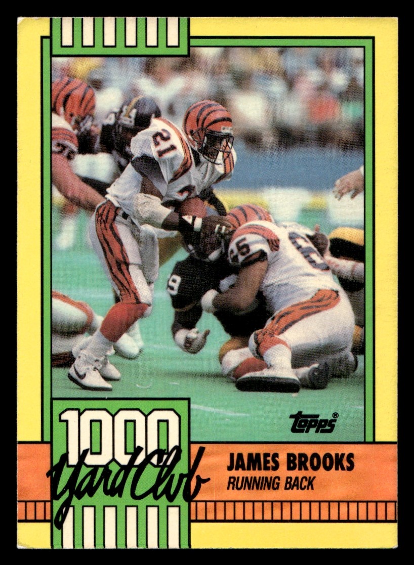 1990 Topps James Brooks #12 Cincinnati Bengals