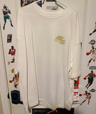 Nike Air Just Do It Graphic Logo T-Shirt White Men  s Short Sleeve Size L