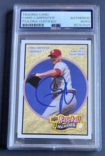 2008 Baseball Heroes Chris Carpenter Auto Autograph Signed Card Rare PSA