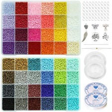 Bala Fillic Size 3mm Seed Beads 48 Colors About 16800 pcs in 8/0-48