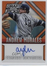2014 Panini Prizm Perennial Draft Picks Orange 29/60 Andrew Morales #71 Auto 0a7