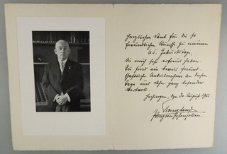 Autograph Friedrich Fürst von Hohenzollern 30. August 1956 (136747)