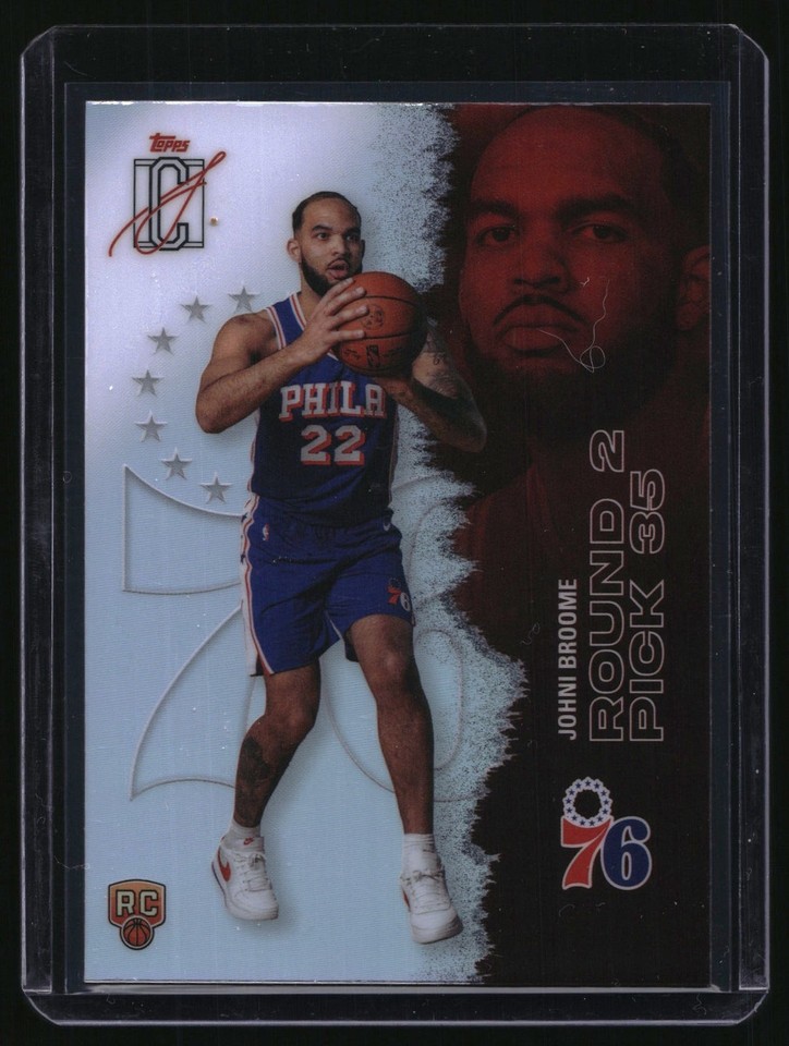 2025 -26 Topps Signature Class #128 Johni Broome Round 2 Pick 35 Refractor RC
