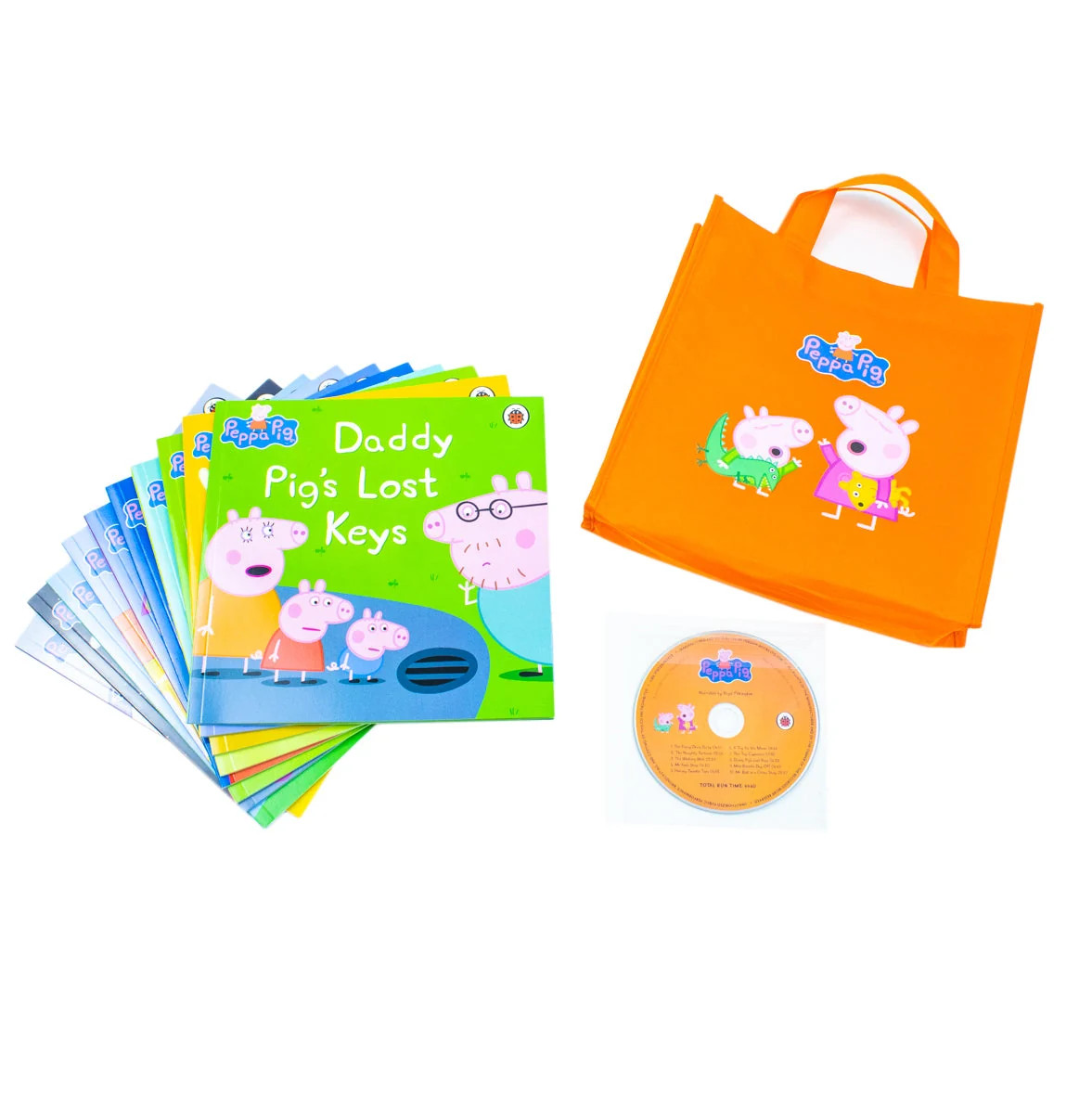 Ladybird Orange Peppa Pig 10 Books Collection Set ( Bag) - Image 2