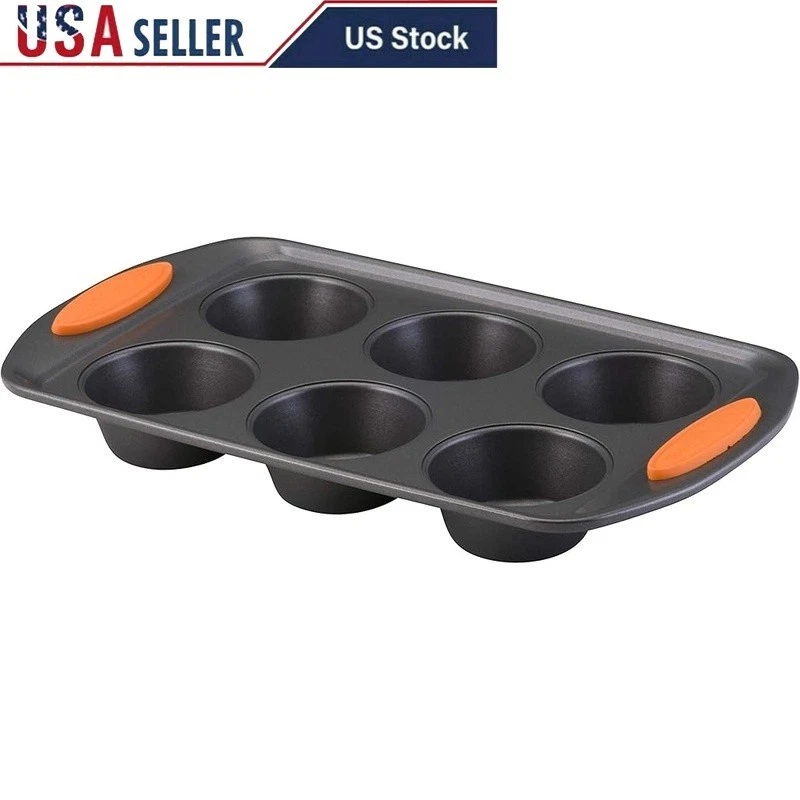 Nonstick Muffin Pan 6 Cup Heavy Gauge Steel Easy Release Oven Safe Baking Tin US
Opens in a new wind