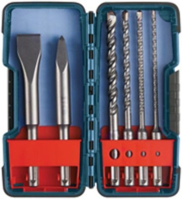 6 pc. 5/32 In. SDS-Plus  Rotary Hammer Bit Set with Chisels