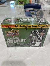 Upper Deck 2021-22 Series 2 Hockey Mega Box Sealed New Rookie Class Bonus Pack