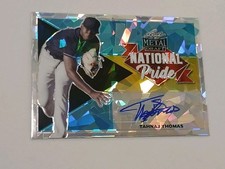 Tahnaj Thomas Pittsburgh Pirates 2021 Leaf Metal Draft Certified Autograph Card 