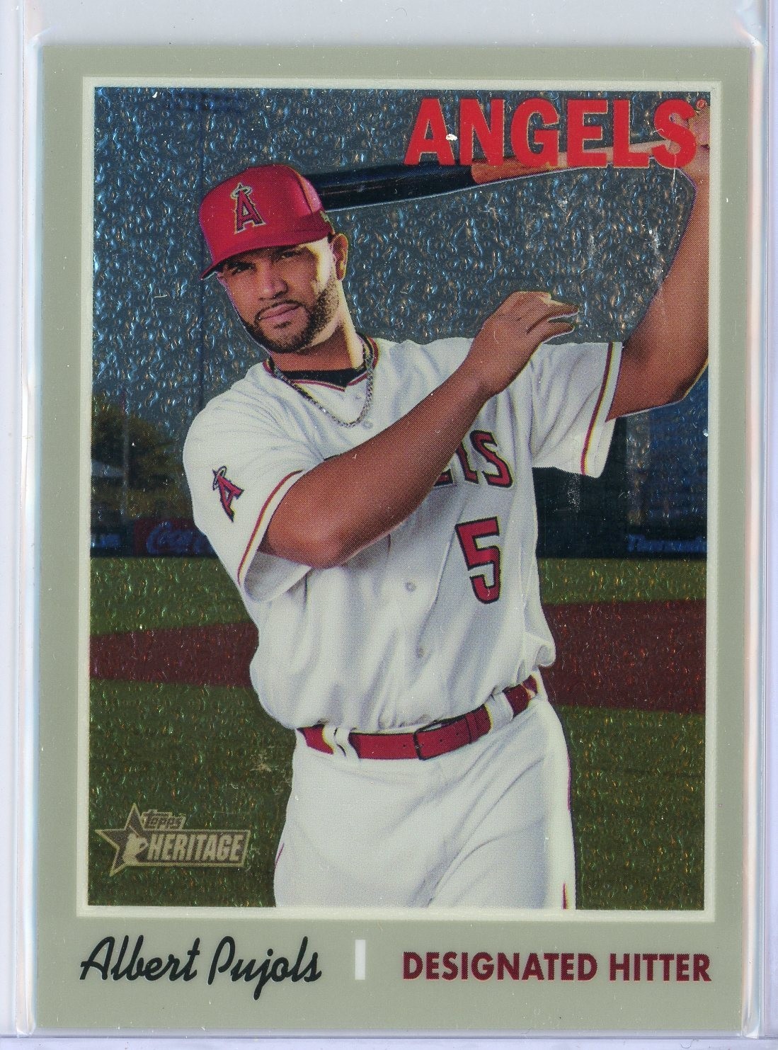 2019 Topps Heritage 422 Albert Pujols Chrome 127/999