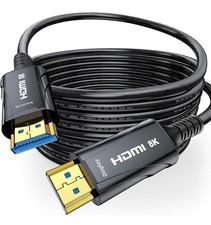 8K Long Fiber Optic HDMI Cable 100FT - 48Gbps, High Speed HDMI Cord