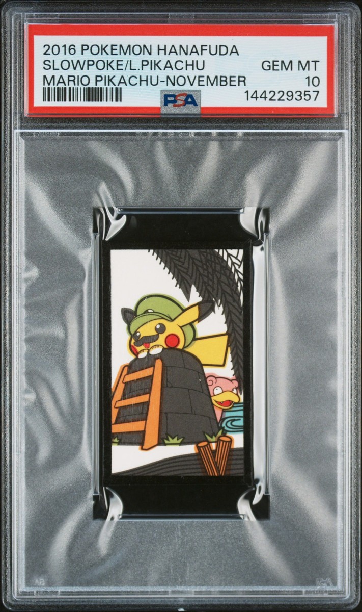 2016 POKEMON HANAFUDA MARIO PIKACHU NOVEMBER LUIGI PIKACHU
