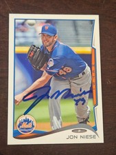 2014 Topps JON NIESE Mets In-Person Signed AUTO Autographed