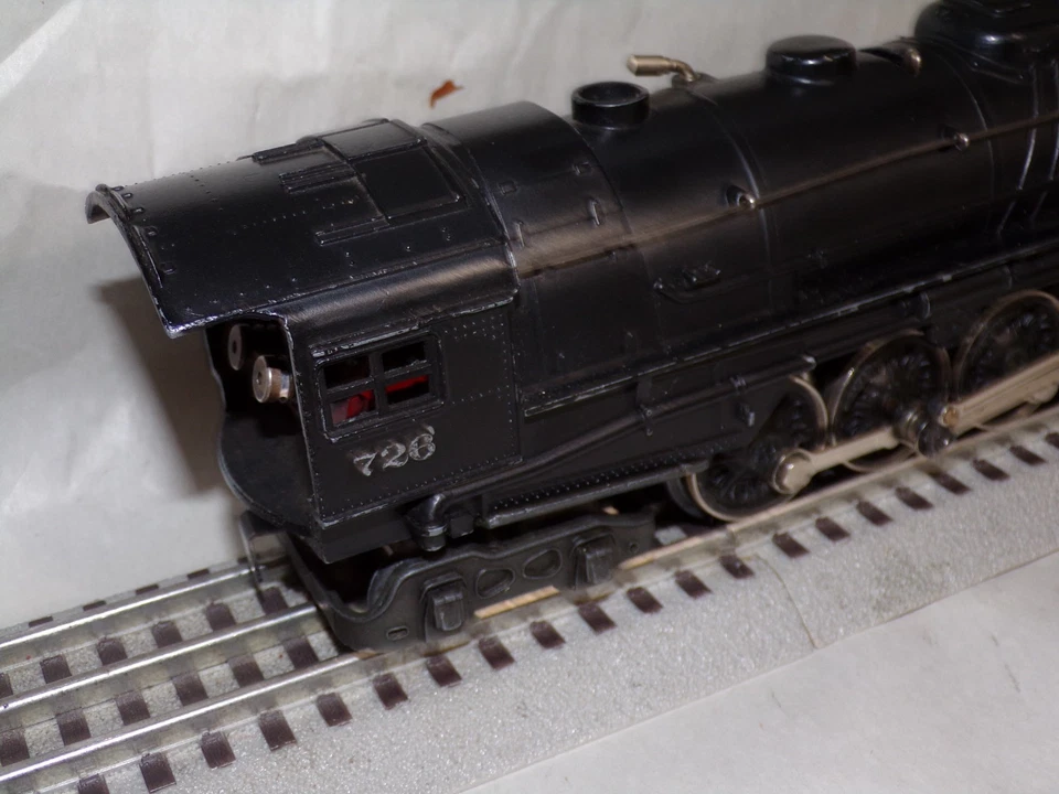Lionel Vintage Original 726 Steam Locomotive 1947 Red Brush Plate, runs great - Image 4 of 4