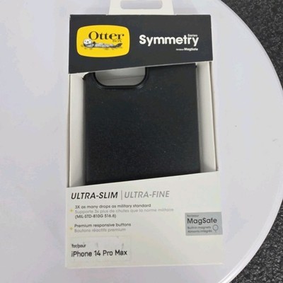 OtterBox Symmetry Series Case IPhone 14 Pro Max MagSafe Black Protective Slim