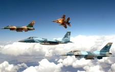 General Dynamics F 16 Fighting Falcon military aircraft camouflage 11x17 Poster