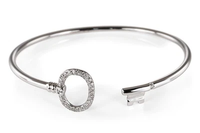 Tiffany & Co Keys Diamond Armreif 54 Brillanten ca. 0,25 ct 750 WG [BRORS 21012] - Bild 1 von 4
