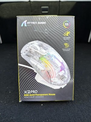 Attack Shark X2 Pro Gaming Mouse RGB 4000DPI 2.4G BT USB-C White Tri-Mode